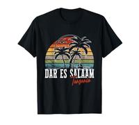 Dar es Salaam Tanzania África Oriental Palmeras Bandera de Tanzania Camiseta