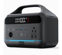 DARAN - Estación de alimentación portátil de 600 W (sobretensión de 1200 W) - Generador solar 288 Wh (90.000 mAh) Batería LiFePO4 con enchufes AC DC, estación de carga portátil de 3,8 kg para camping