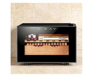 DARBCGH Mini Enfriador de Puros y Vino: 25 L, Almacenamiento Doble, diseñado for Escritorio o apartamento(A)