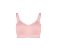 DARBCGH Seamless Wireless Bra for Women - Medium Support with Removable Cups, Adjustable Straps for Everyday Comfort(Rose Water,36F)