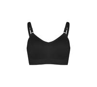 DARBCGH Seamless Wireless Bra for Women - Medium Support with Removable Cups, Adjustable Straps for Everyday Comfort(Black,30F)