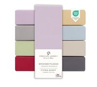 DarBene Sabana Bajera Ajustable Premium - Sabana Bajera Algodon - Sabanas Bajeras Cama - Algodón Premium Peinado - Certificado OEKOTEX - 140x200x30 cm - 1 ud., Lila