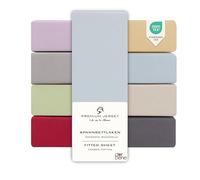 DarBene Sabana Bajera Ajustable Premium - Sabana Bajera Algodon - Sabanas Bajeras Cama - Algodón Premium Peinado - Certificado OEKOTEX - 140x200x30 cm - 1 ud., Azul Claro