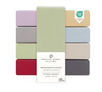 DarBene Sabana Bajera Ajustable Premium - Sabana Bajera Algodon - Sabanas Bajeras Cama - Algodón Premium Peinado - Certificado OEKOTEX - 90x200x30 cm - 1 ud., Verde Manzana