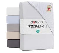 DarBene Sabana Bajera Ajustable - Sabanas Bajeras Cama - Algodón Premium Peinado - Certificado OEKOTEX - 180x200x30 cm - 1 ud., Blanco