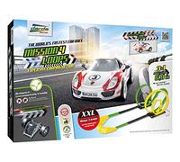 Darda- Porsche Mission, Pista Aprox. 6,90 Metros, ferrocarril con 4 bucles, 1 Curva empinada y 1, Juego de Coche de Carreras para niños a Partir de 5 años, Color Loops (SiMM Spielwaren GmbH 50255)