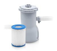 DARDARUGA Bomba de filtro Pure Clean 530 para piscina sobre tierra, silenciosa, 2006 l/hora, filtro 10/15 Micron incluido, bajo consumo (solo 35 W), filtros lavables, recambios de cartuchos de filtro