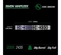 Dardo Suave Dardos Winmau S. S. Whitlock Edición Especial 22g