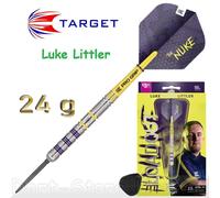 Target Darts Luke Littler Loadout Dardos con Punta de Acero Swiss Point, Dardo de 90% de Tungsteno, 24G| Juego de Dardos con Punta de Acero, Edición Player. Juegos de Dardos Swiss Points