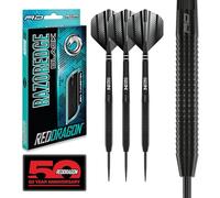 Dardos de tungsteno Razor Edge Black 22g con Plumas y vástagos