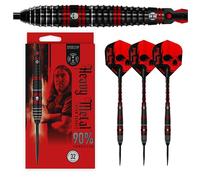 Dardos Harrows Ryan Searle 90% Tungsteno | Juego de Dardos con Punta de Acero Pro Player | 21 g, 22 g, 23 g, 24 g, 26 g, 30 g, 32 g | Incluye Ejes de Carbono ST y Plumas de 100 Micras de Metal (22g)