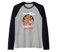 Dardos retro Bully You Can't Beat A Bit Bullseye Camiseta Manga Raglan