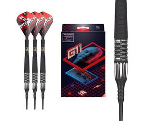 Dardos Target Phil Taylor Gen 11 Power 9-Five Dardos Punta Blanda, 95% Tungsteno Raw Power G11, 18G | Dardos Phil Taylor Generación 11, Edición Jugador Dardos Set con Puntas Pixel