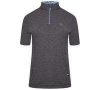 Dare 2b Camiseta de ciclismo para mujer Pedal Through It Tejido ligero Q-Wic Plus con detalles reflectantes y repelentes de olores - Media cremallera de ventilación - Camiseta deportiva