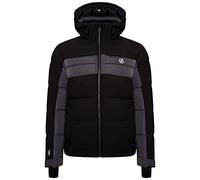 Dare 2b Denote Waterproof Breathable Taped Seams Underarm Vents Detachable Hood with Wired Peak Jacket Chaquetas, Hombre, Negro/Ébano, XXXL
