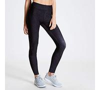 Dare 2b Influential - Mallas Deportivas, Tejido Ligero De Secado Rápido, Costuras Planas, Gran Elasticidad Trousers, Mujer, Black Molecular, 18