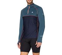 Dare 2b Maillot Cycle Manches Longues REACTICATE II Elástico, Hombre, Majolica Bluea Blue/Outer Space Grey, FR : 3XL (Taille Fabricant : XXXL)