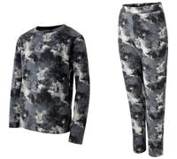 DARE 2B Thermal Baselayer Set Jr - Niño - Gris / Negro / Blanco - talla 11/12 años- modelo 2026