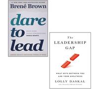 Dare to Lead by Brené Brown, The Leadership Gap [Tapa dura] de Lolly Daskal 2 Books Collection Set