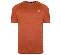 Dare2b Camiseta Persist Camiseta de Entrenamiento para Hombre GIM and Running Camiseta Q-WIC Plus Tejido Ligero con Repelente de olores y Detalles Reflectantes Estampados - Camiseta Deportiva