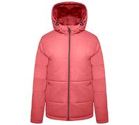 Dare2b Chaqueta Mujer Luxuriate Tejido reciclado impermeable y transpirable acolchado, capucha desmontable y 2 bolsillos bajos
