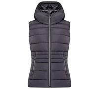Dare2b Chaqueta para hombre Gilet Bodywarmer para mujer Acabado repelente al agua reciclado, chaqueta acolchada con capucha, cremallera completa y 2 bolsillos bajos con cremallera