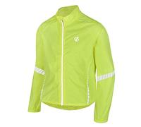 Dare2b Cordial - Chaqueta Técnica De Ciclismo, Impermeable Y Transpirable, con Costuras Selladas Y Detalles Reflectantes Jackets Waterproof Shell, Niños, Fluro Yellow, 7-8