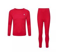 Dare2b Elate II Kids BaseLayer Set: cómoda ropa interior de tela térmica cepillada suave, absorción rápida y secado rápido con control de olor antibacteriano