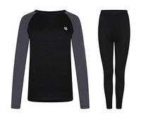 Dare2b ExchangeII Womens BaseLayer Set: cómoda ropa interior de tela térmica cepillada suave, rápida absorción y secado rápido con control de olor antibacteriano