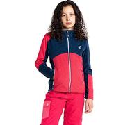 Dare2b Hero Kids Core Strech para esquí, senderismo y trekking: tejido elástico con reverso cálido reciclado, secado rápido, capucha y cremallera completa