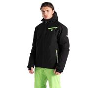 Dare2b Mens Eagle II Jacket Chaqueta de esquí, Negro Verde Flash, L para Hombre