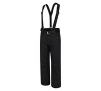 Dare2B Motive Pant Waterproof & Breathable High Loft Insulated Ski & Snowboard Salopette Trousers with Integrated Snow Gaiters and Reflective Detail, Unisex niños, Black, 11-12