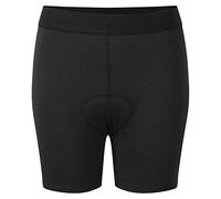 Dare2b Pantalones cortos de ciclismo para mujer Recurrent Cintura elástica, tejido ligero Q-wic de secado rápido con control de humedad coolmax - Almohadilla de inserción de gel moldeado 2D