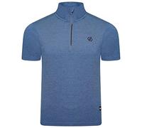 Dare2B Pedal It out Jrsy Camiseta Ligera de Jersey de Manga Corta con Media Cremallera con Tejido Q-WIC Plus y Ribete Reflectante Apto para Ciclismo y Senderismo