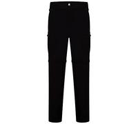 Dare2b Regatta Tuned In II - Pantalón De Senderismo De Corte Recto, Repelente Al Agua con Varios Bolsillos Y Perneras Desmontables Trousers, Hombre, Black, 38