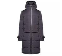 Dare2b Reputable Long II Womens Long Coat Jacket tejido reciclado repelente al agua - cremallera completa con 2 bolsillos bajos con cremallera, capucha y puños ajustables