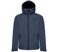 Dare2b Stay Ready Jacket Chaqueta para hombre senderismo Impermeable y transpirable Tejido reciclado, 2 bolsillos inferiores repelentes al agua con cremallera y capucha ajustable