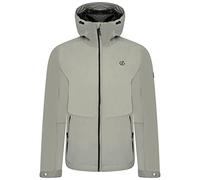 Dare2b Stay Ready Jacket Chaqueta para hombre senderismo Impermeable y transpirable Tejido reciclado, 2 bolsillos inferiores repelentes al agua con cremallera y capucha ajustable
