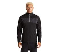 Dare2b Suéter de Punto Cepillado con Media Cremallera para Hombre con Efecto Fairisle