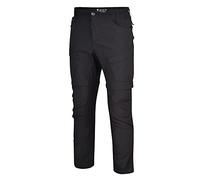 Dare2b Tuned In II - Pantalón De Senderismo De Corte Recto, Repelente Al Agua con Varios Bolsillos Y Perneras Desmontables Trousers, Hombre, Black, 40"
