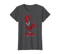 Daredevil Born Again Drip Camiseta, Mujer, Jaspeado Oscuro, 3XL