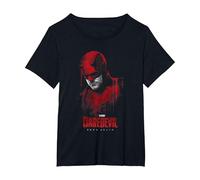 Daredevil Born Again Drip Camiseta, Mujer Tallas Grandes, Negro, 3XL Grande