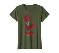 Daredevil Born Again Drip Camiseta, Mujer, Verde Oliva, 3XL