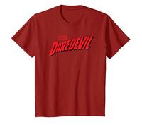 Daredevil Comic Logo Camiseta, Niños, Arándano, 12 años