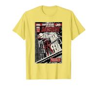 Daredevil Super Issue Comic Cover Camiseta, Hombre, Limón, M