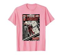 Daredevil Super Issue Comic Cover Camiseta, Hombre, Rosado, 3XL