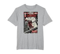 Daredevil Super Issue Comic Cover Camiseta, Hombre Tallas Grandes, Gris Jaspeado, 5X Alto