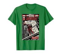 Daredevil Super Issue Comic Cover Camiseta, Hombre, Verde Kelly, 3XL