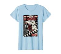 Daredevil Super Issue Comic Cover Camiseta, Mujer, Azul Bebé, 3XL