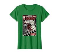 Daredevil Super Issue Comic Cover Camiseta, Mujer, Verde Kelly, 3XL